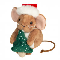 Peluche souris arbre de Noël 11 cm