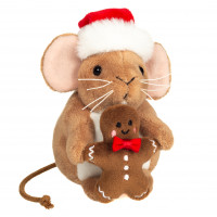 Peluche souris pain d’épice 11 cm