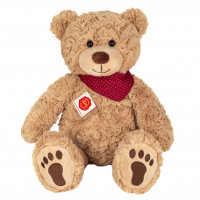Peluche ours Chilly avec foulard rouge 40 cm