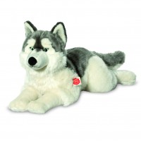 Peluche Husky allongé 60 cm