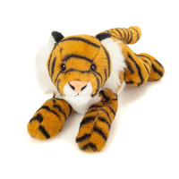 Peluche tigre allongé – 33 cm