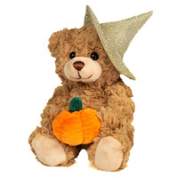 Peluche ours halloween avec potiron – 20 cm