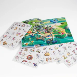 Cahier avec stickers repositionnables